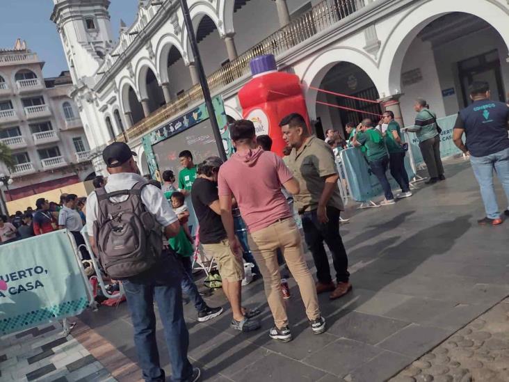 Desilusión en el Zócalo de Veracruz tras caída de México vs Argentina (+Video)