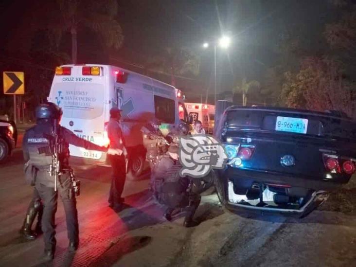 Vuelca auto en el bulevar Xalapa- Coatepec