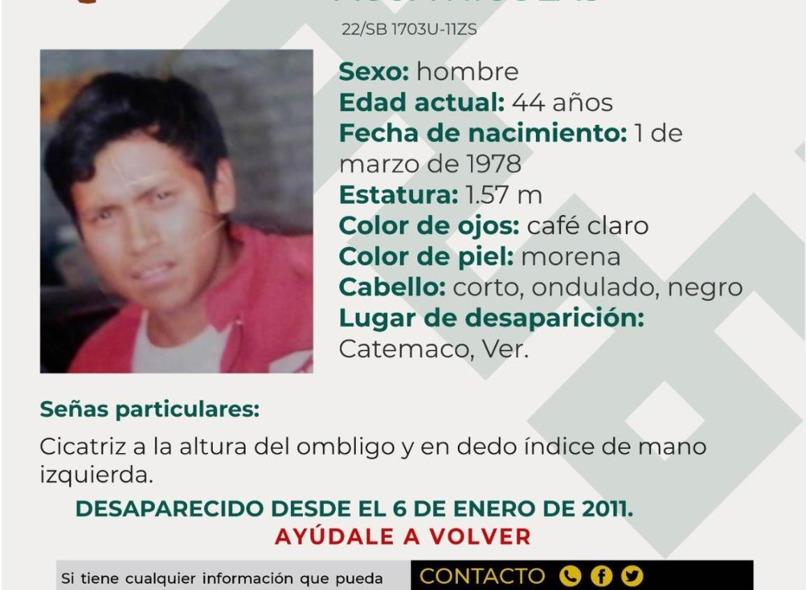 Pese a 11 años desaparecido, familiares continúan buscando a José