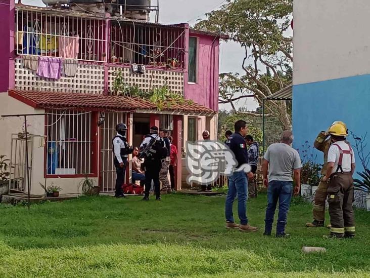 Se registra flamazo por fuga de gas en Unidad Habitacional Nuevo Xalapa