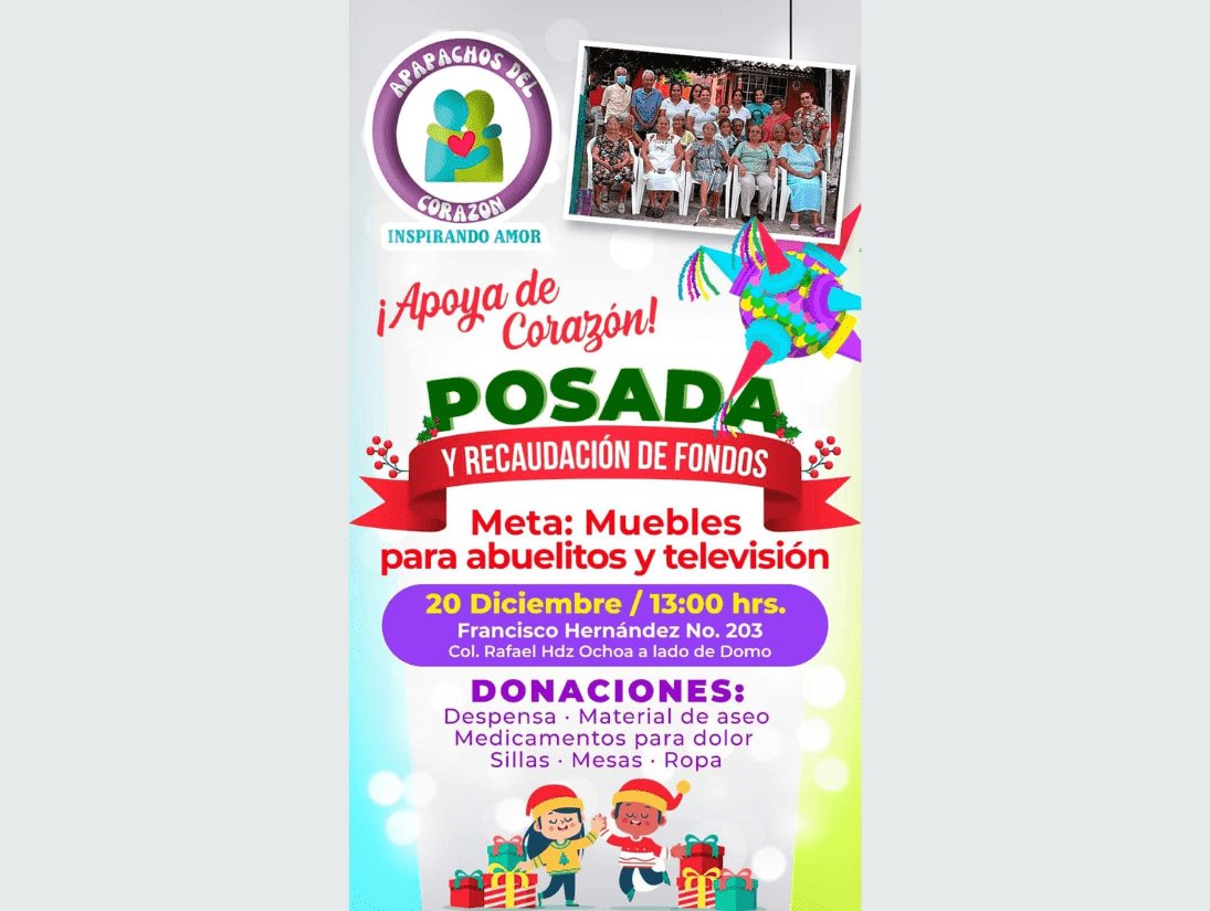 Guardería organiza posada para comprar televisor a sus abuelitos