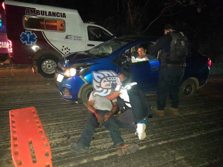 Sayuleño lesionado tras choque sobre la Transistmica, en Soconusco