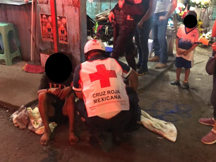 Capturan y amarran a presunto ladrón en el centro de Veracruz(+Video)