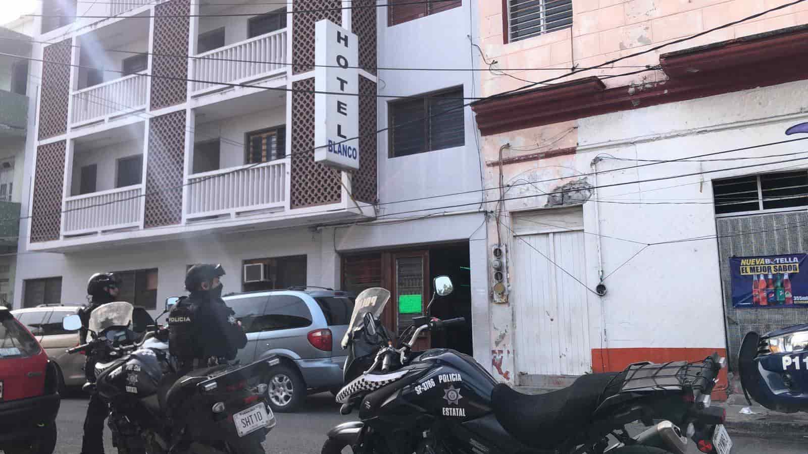 Hallan sin vida a hombre dentro de un hotel en el centro de Veracruz(+Video)