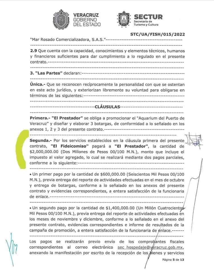 Sectur y PMA pagaron en Veracruz 2 mdp en la compra de 3 botargas