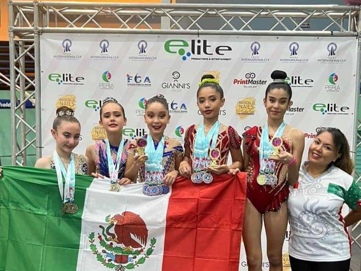 Brillan gimnastas de la organización Club de Oro