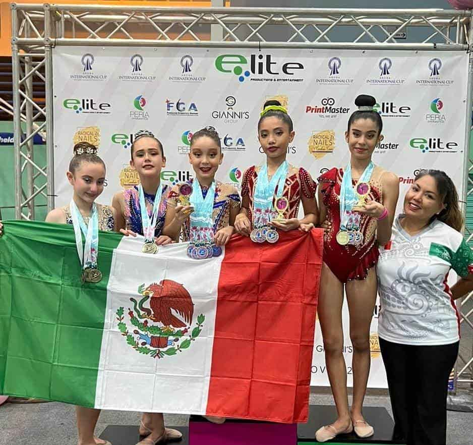 Brillan gimnastas de la organización Club de Oro