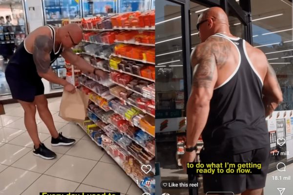 Dwayne Johnson compra todos los chocolates en tienda donde los robaba cuando era niño (+Video)