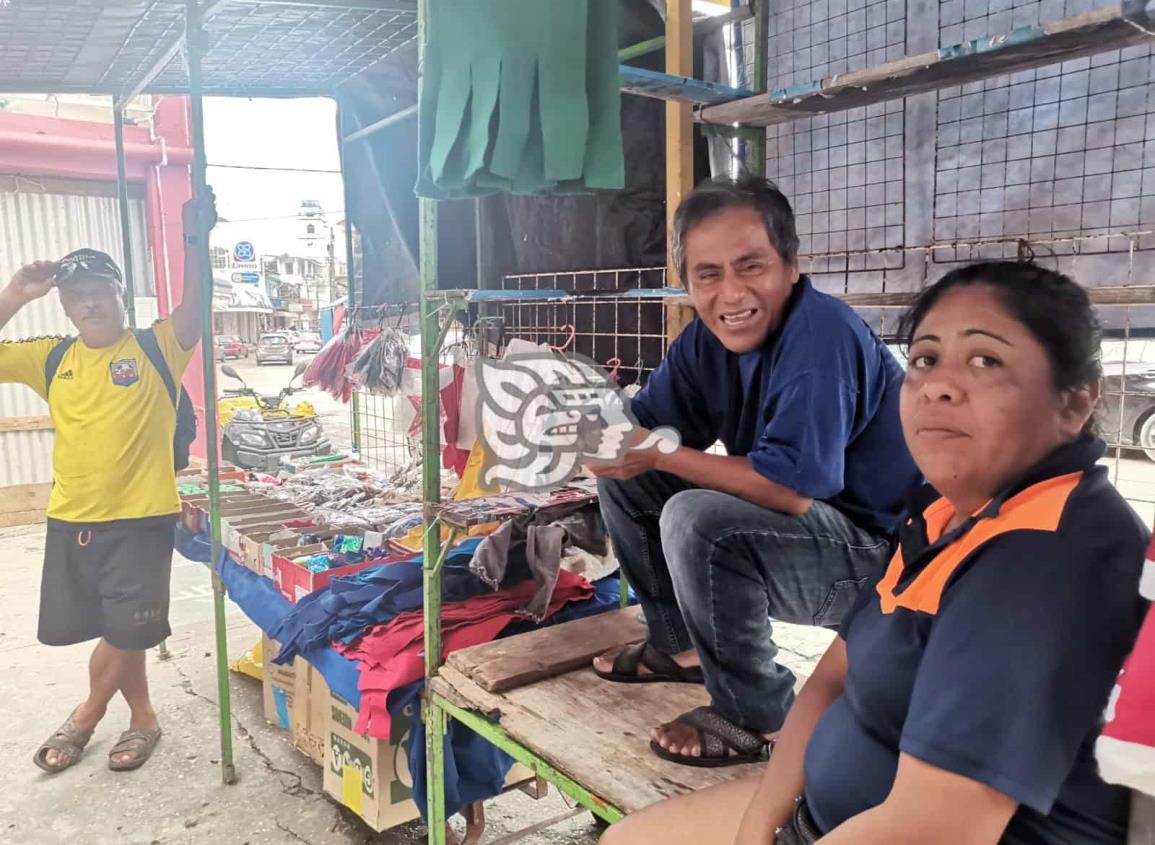 Siempre sí, permitieron la instalación de los comerciantes en Nanchital