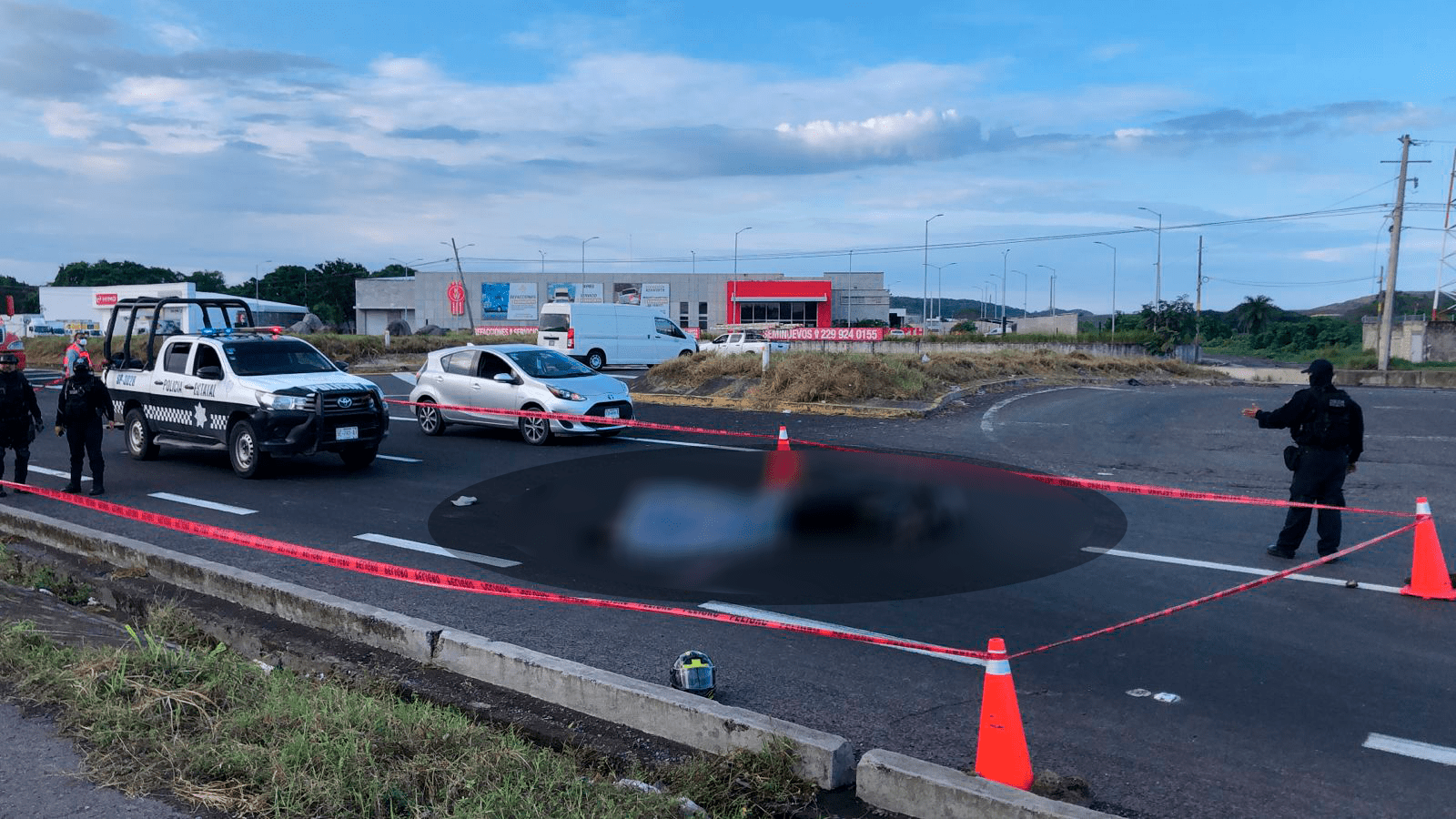 Motociclista pierde la vida sobre la carretera Veracruz-Cardel(+Video)