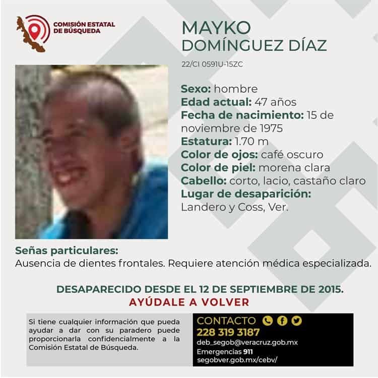 ¡Siguen buscando a Mayco! Desapareció desde 2015 en Landero y Coss