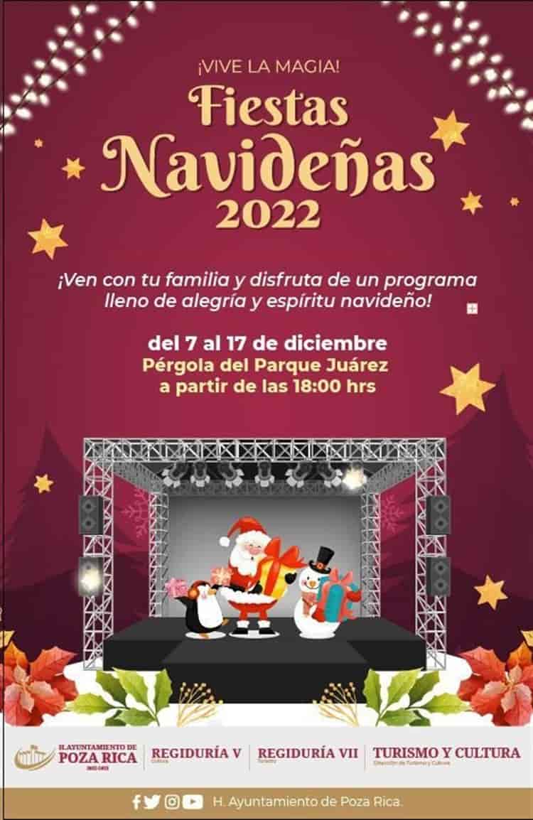 Presentan autoridades festival navideño en Poza Rica