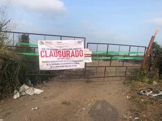 ¡Hasta el camión! Clausura PMA basurero en Manlio Fabio Altamirano