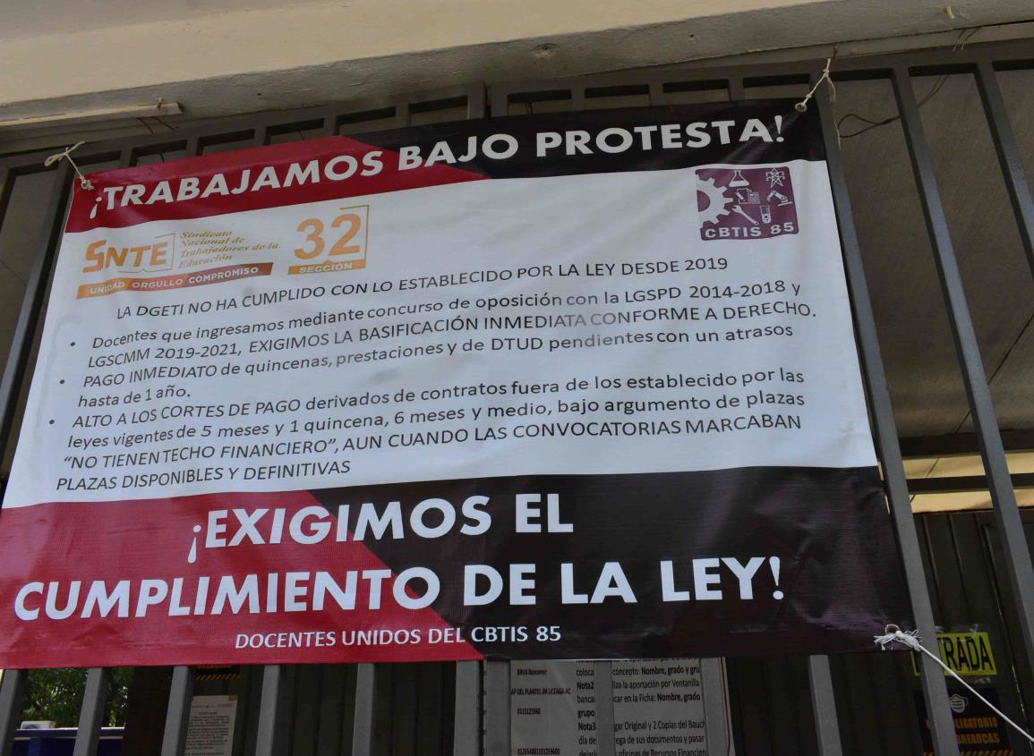 Denuncian anomalías en pagos 500 maestros de CBTIS en el país