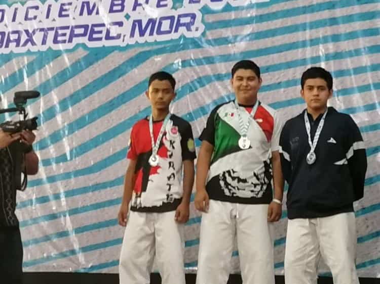 Brilla delegación de Veracruz en selectivo de karate