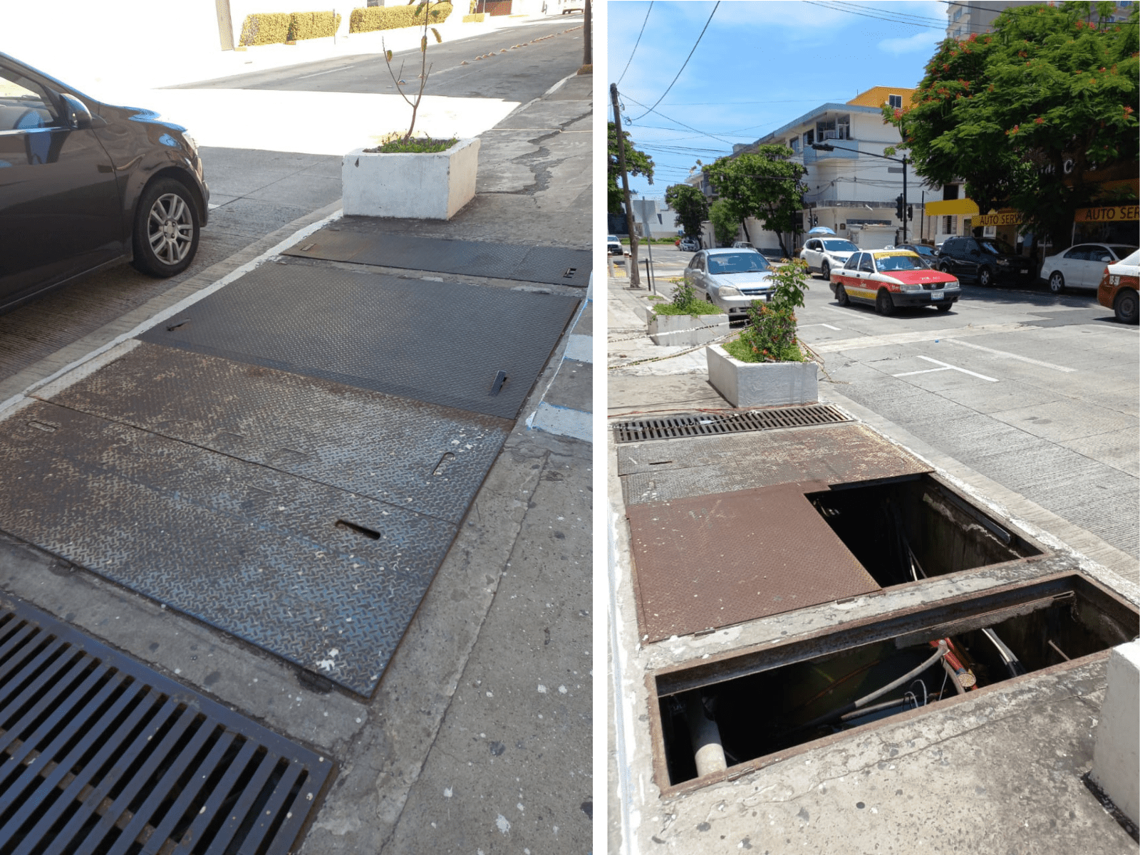 CFE atiende petición de vecinos en la zona centro de Veracruz por registro en mal estado