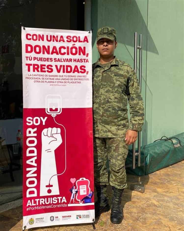 Realiza Sedena programa de donación de sangre en el cuartel de La Boticaria