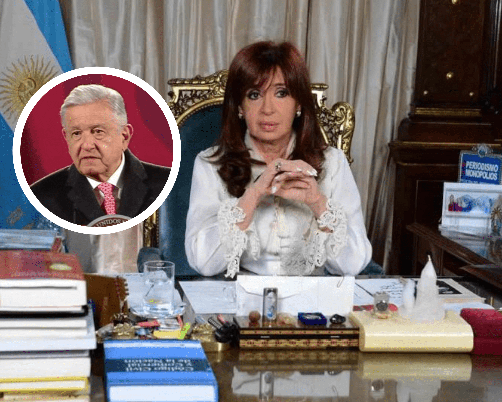 AMLO se solidariza con la vicepresidenta de Argentina, tras condena de 6 años