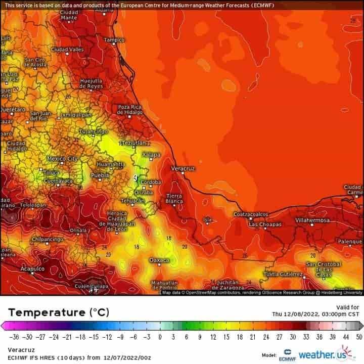 Este miércoles las condiciones climatológicas serán estables