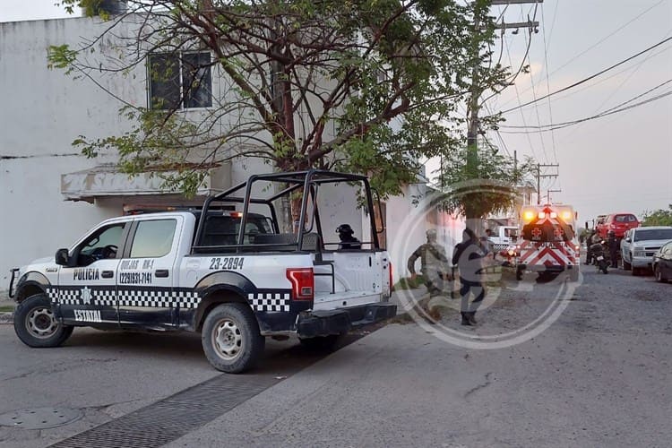 Fuerte movilización policiaca por balacera en Veracruz; una menor herida (+Video)