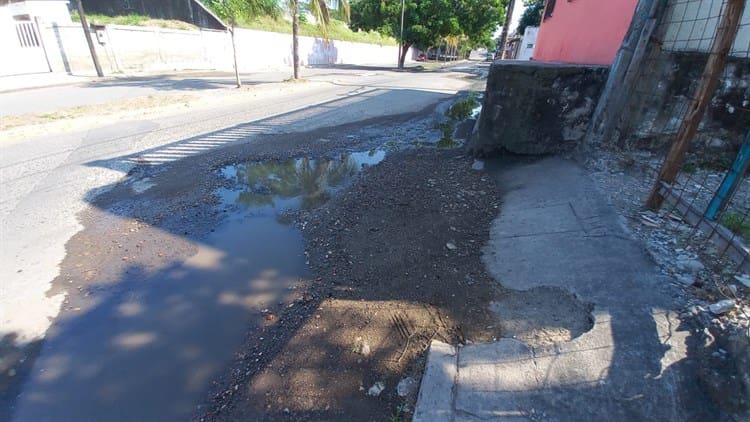 Aguas negras genera molestia entre vecinos en colonia de Veracruz, urgen reparación