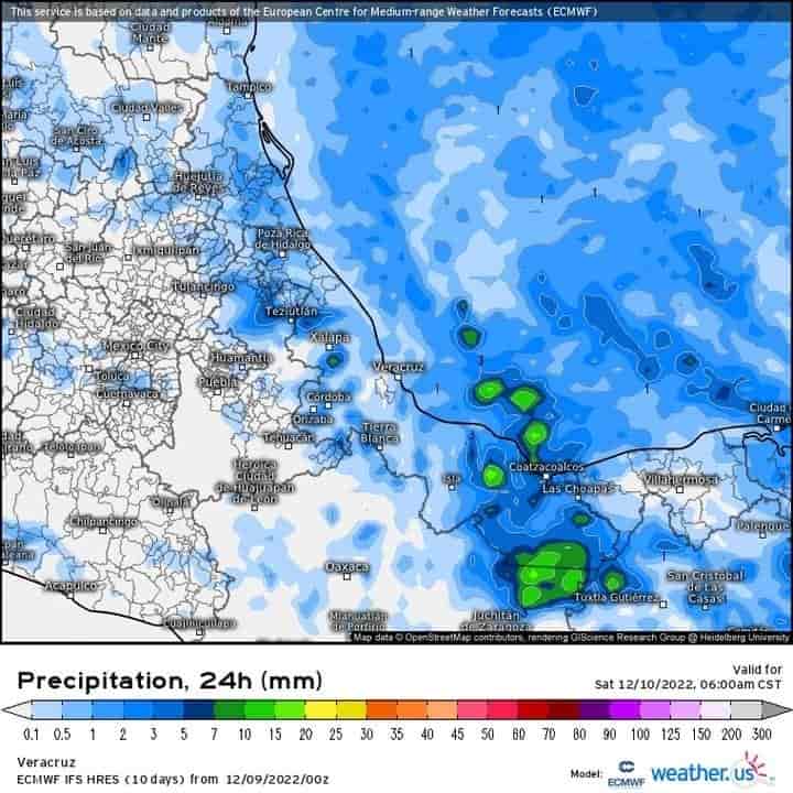 Pronóstico del clima para hoy 9 de diciembre en Veracruz - Boca del Río