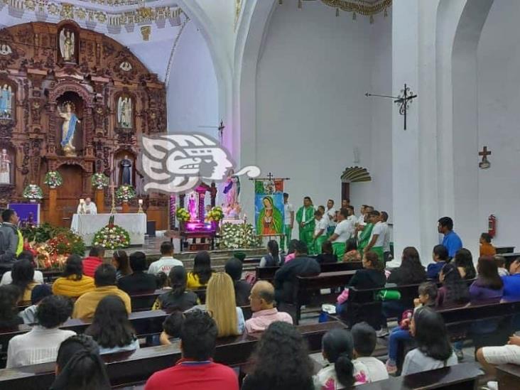 Desde Misantla, antorchistas y ciclistas parten por el fuego guadalupano