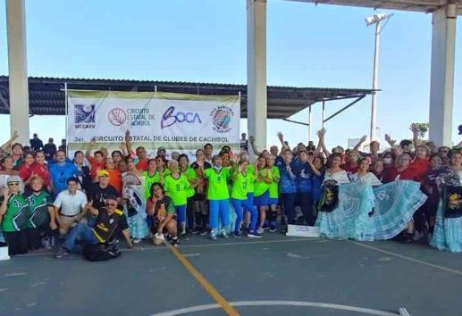 Celebran circuito estatal de cachibol