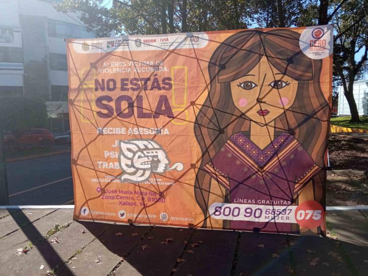 Con Rodada Naranja, cierran 16 días de activismo contra la violencia hacia las mujeres en Xalapa (+Video)