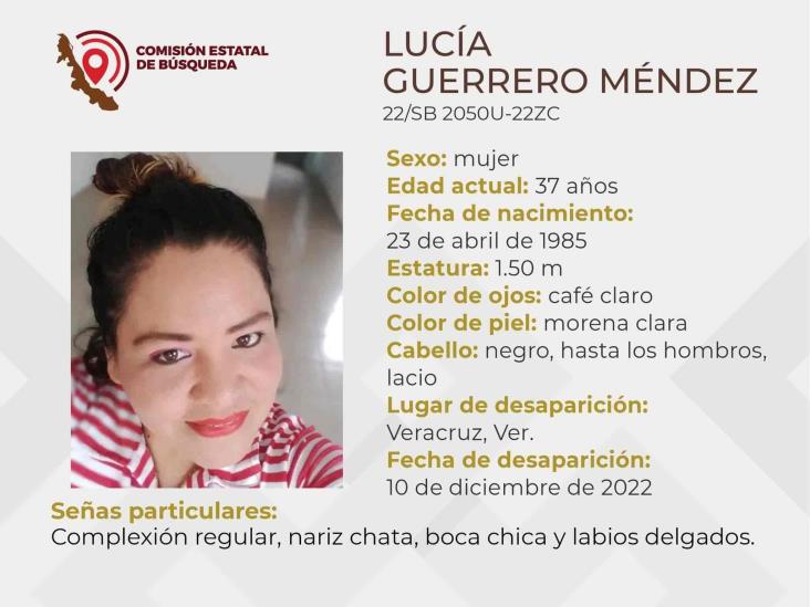 Buscan a Lucía Guerrero, desapareció en calles del puerto de Veracruz