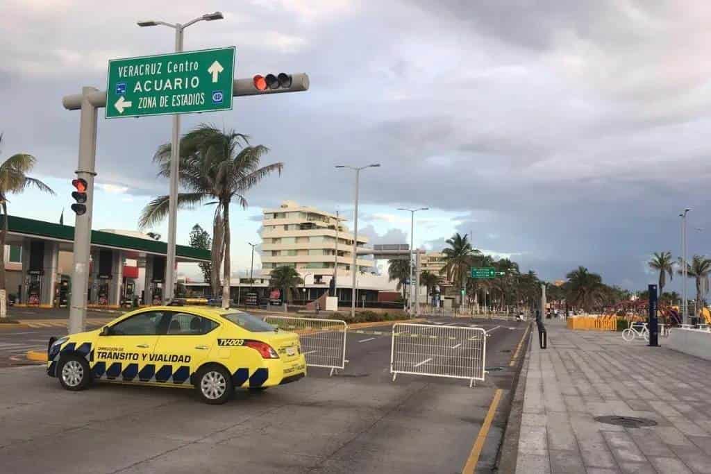 Cierran a circulación el bulevar Manuel Ávila Camacho en Veracruz por carrera deportiva