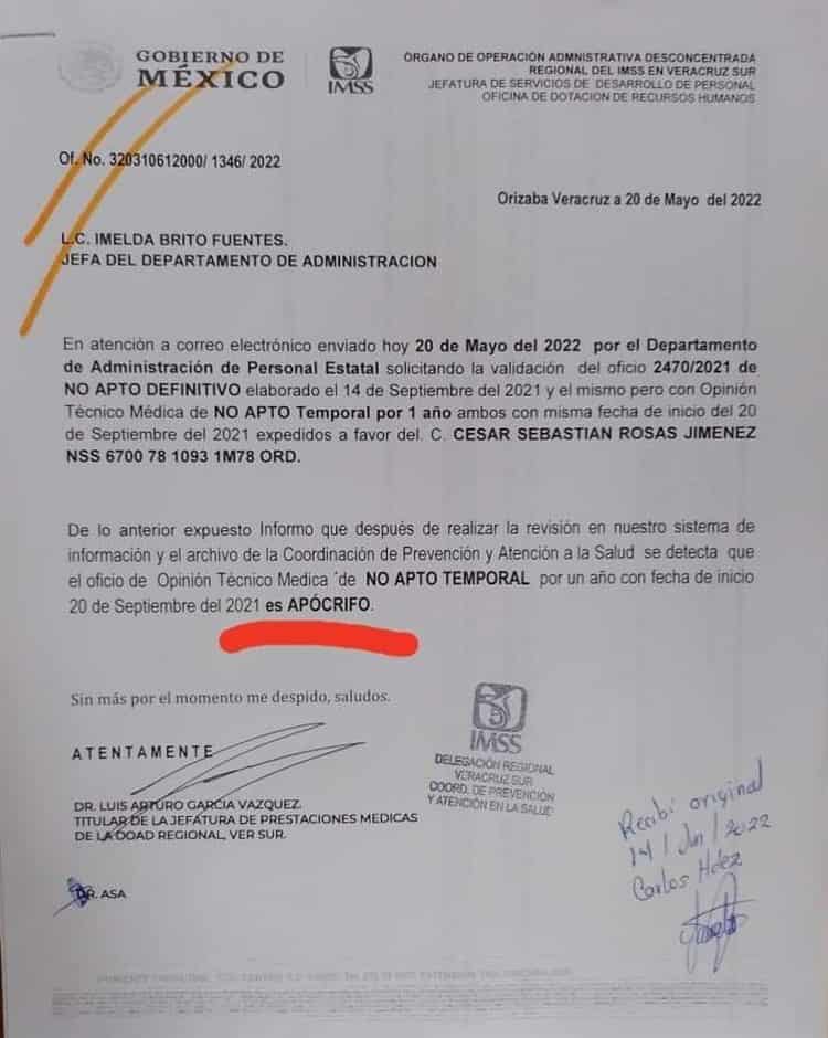 Por incapacidad falsa, maestro de Zongolica no puede cobrar pensión