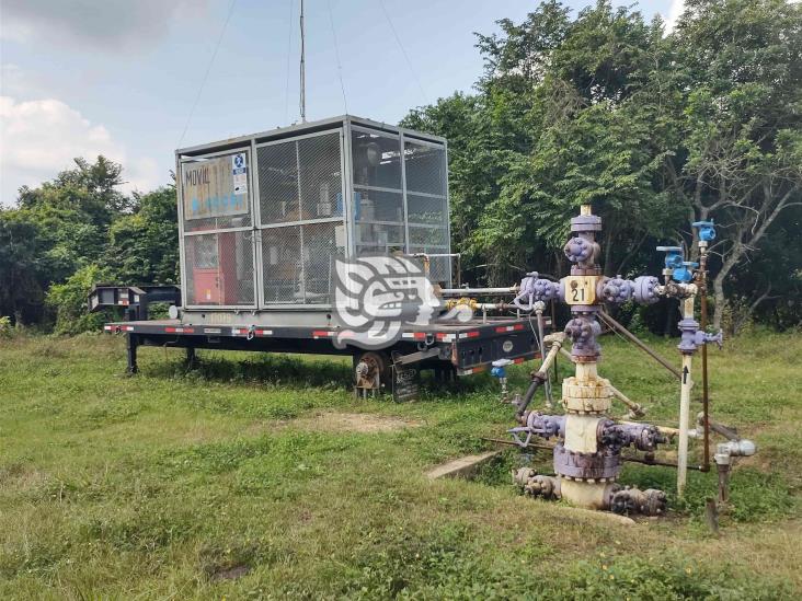 Así es como Pemex busca mantener activo campo petrolero en Moloacán