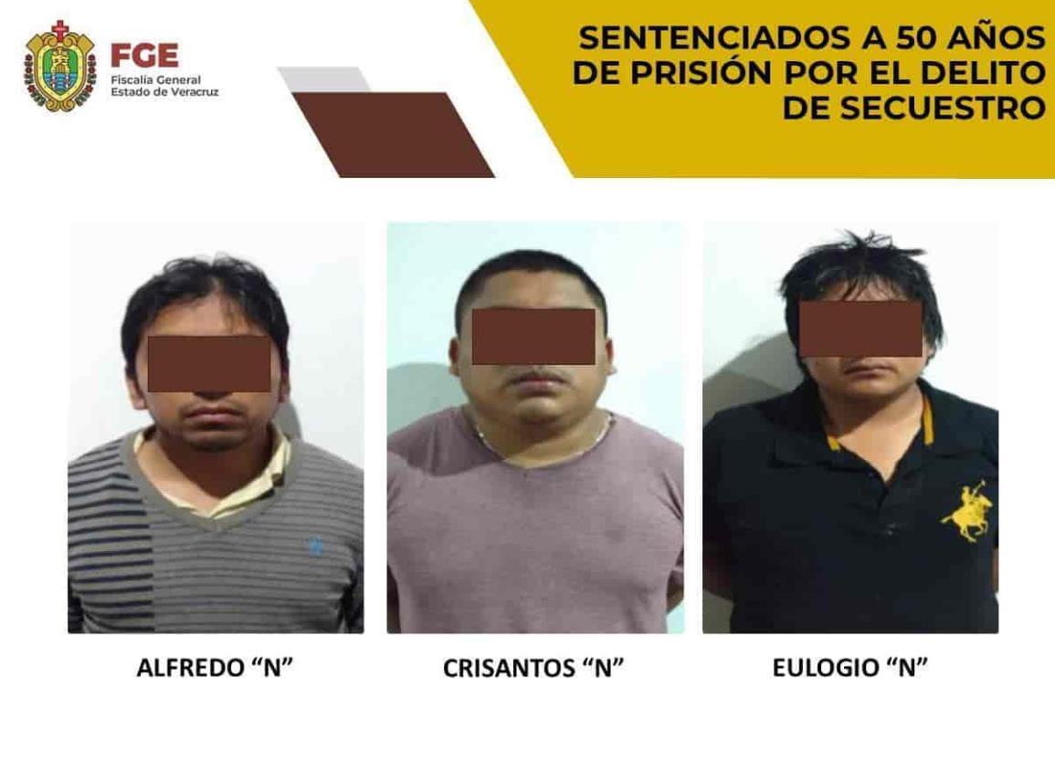 En Córdoba, dan sentencia de 50 años de prisión a tres secuestradores