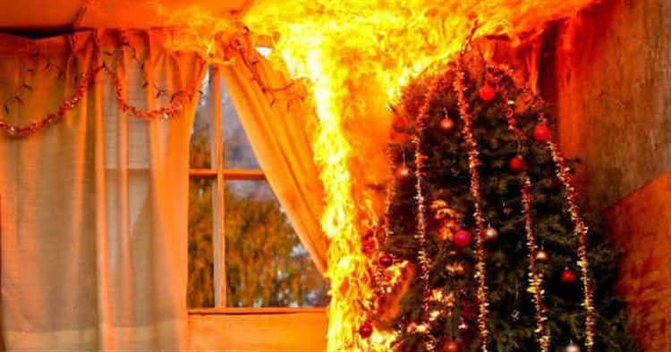 ¿Cómo prevenir incendios con adornos navideños?