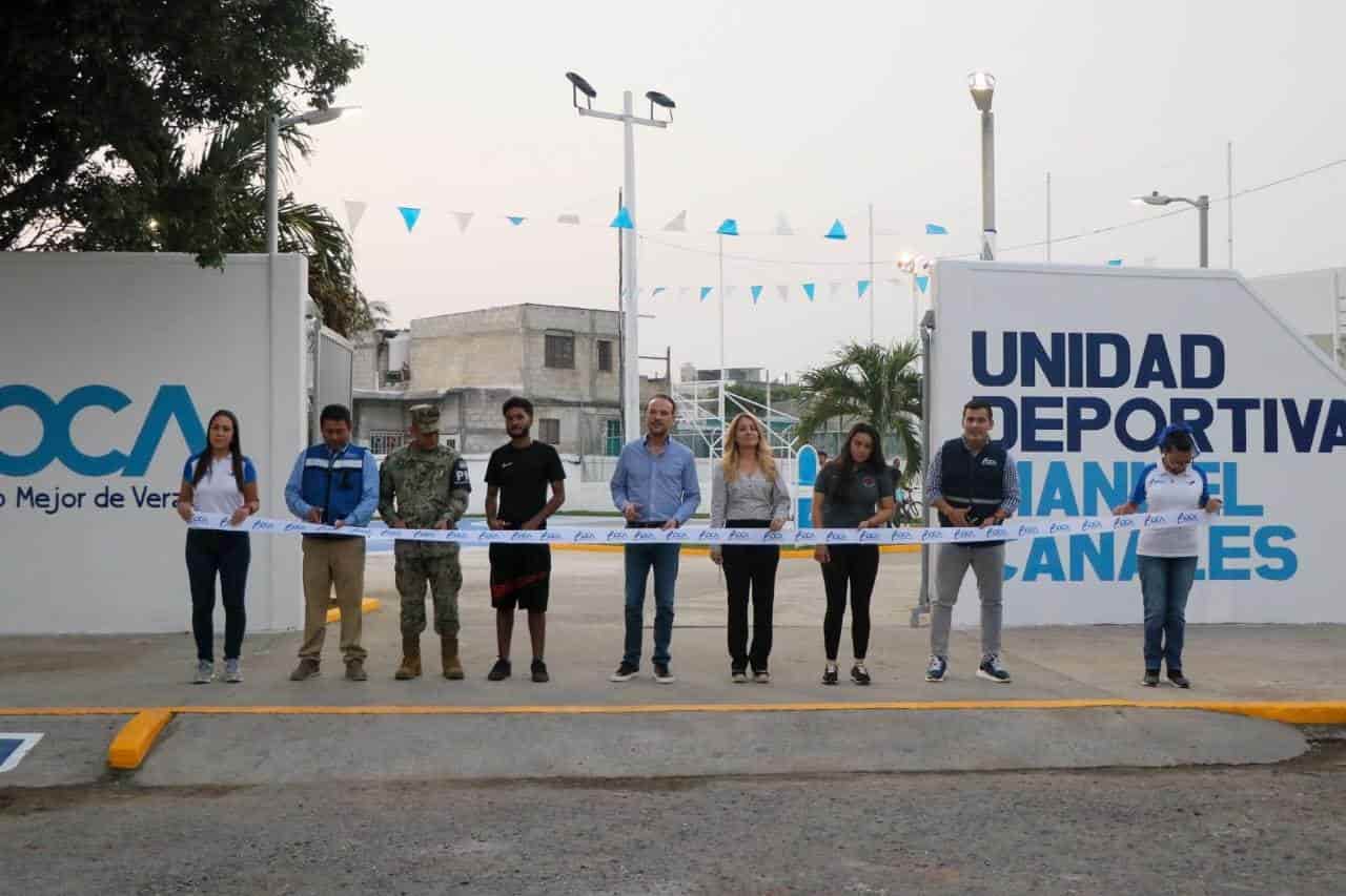 Reinauguran la Unidad Deportiva Manuel Canales en Boca del Río