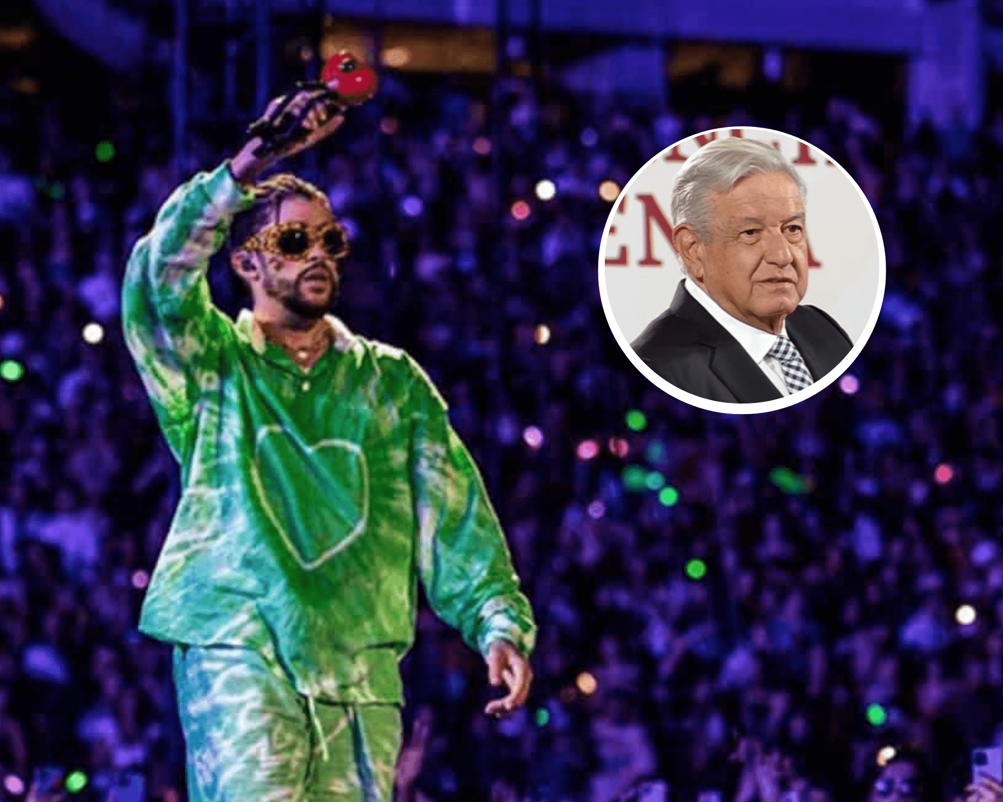 AMLO le pide concierto gratis a Bad Bunny