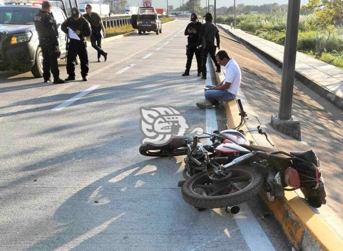 Se mata motociclista a un costado de la autopista 150 Puebla-Córdoba