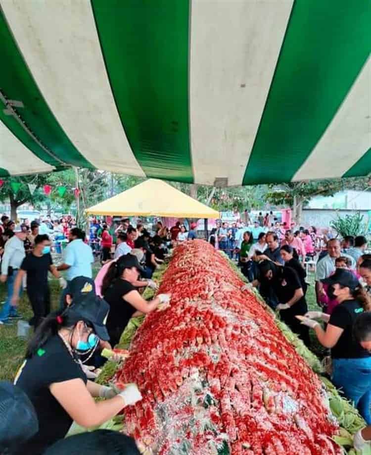 El elote más grande del mundo es de Puente Nacional, rompe Récord Guinness