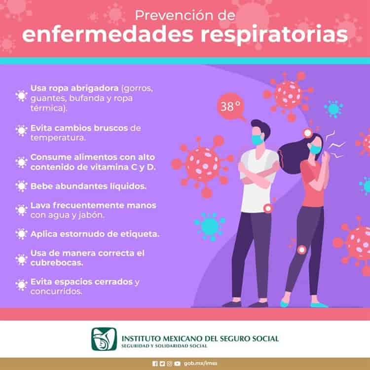 Llama IMSS a cuidarse ante cambios bruscos de temperatura