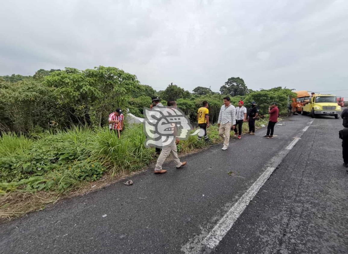 Murió trailero que fue atropellado por otro trailer