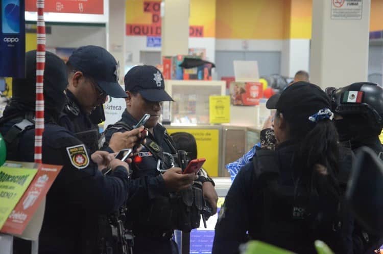 Se registra asalto violento en tienda departamental de Veracruz; se llevan casi 50 celulares(+Video)