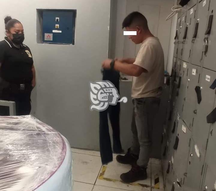 Detienen a presunto fardero en tienda departamental de Orizaba