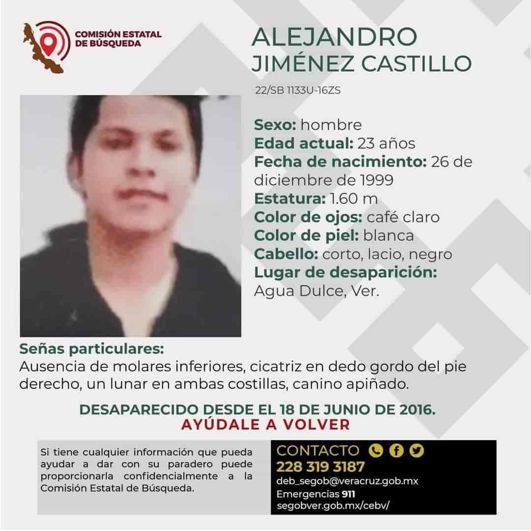 A seis años de su desaparición, siguen buscando a aguadulceño