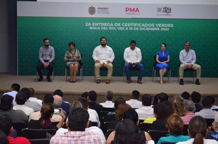 Entrega PMA certificado verde a 23 empresas veracruzanas