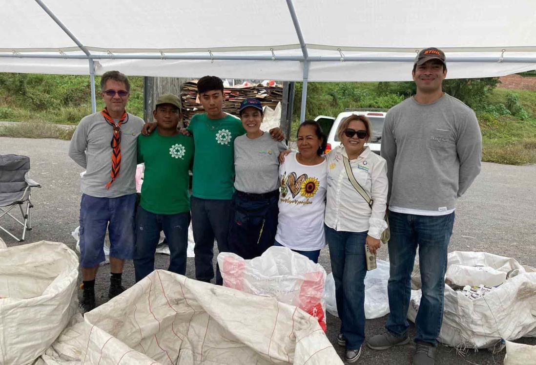 Reciclan con doble causa en la Riviera Veracruzana; inauguran el  Reciclón (+Video)