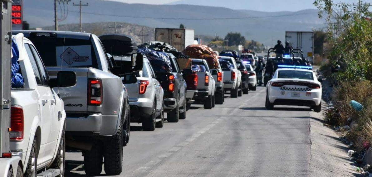 Asaltan caravana de mexicanos migrantes proveniente de EE. UU. en Zacatecas