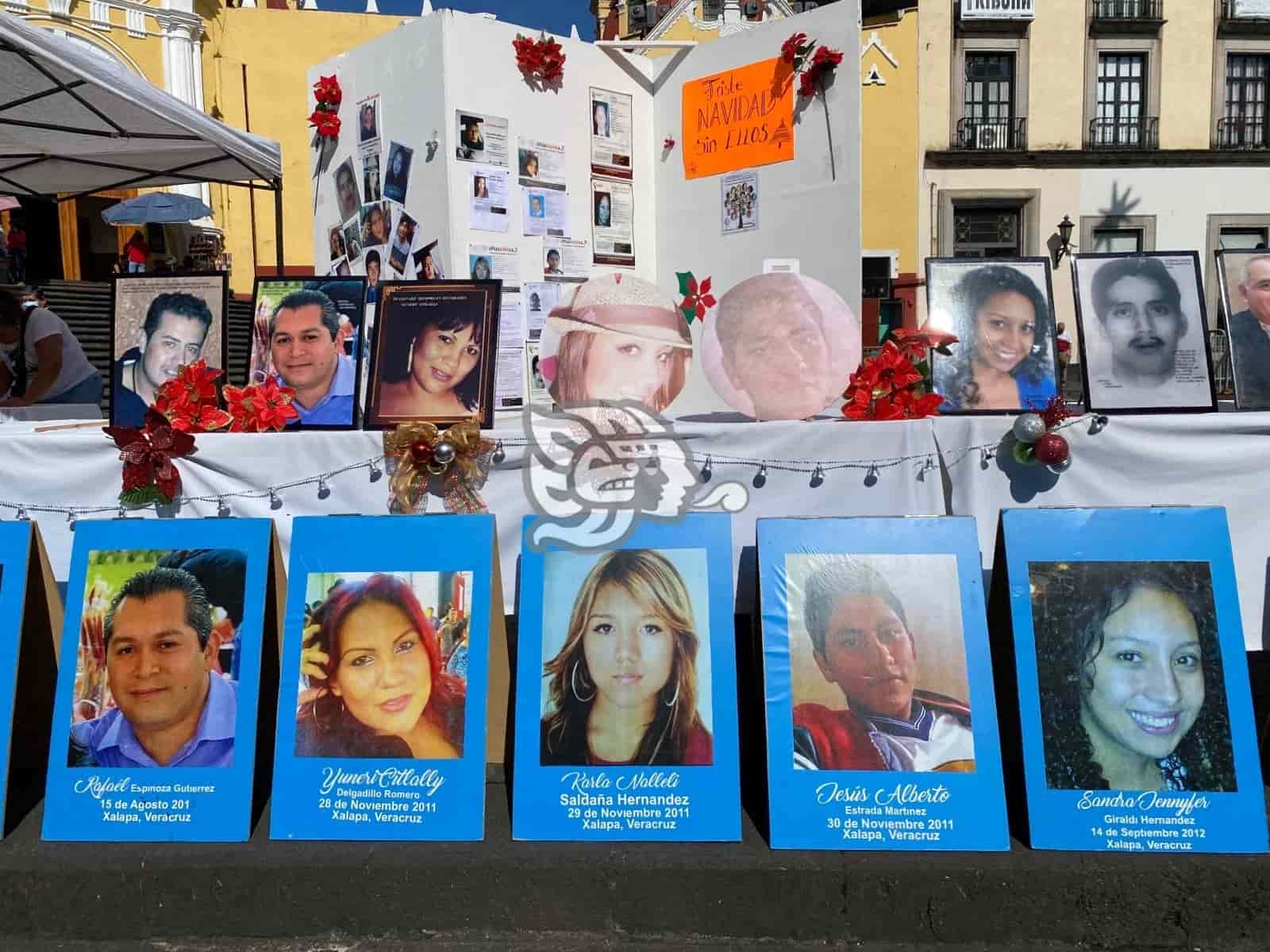 Otra Navidad sin ellos; recuerdan a sus familiares desaparecidos en Xalapa