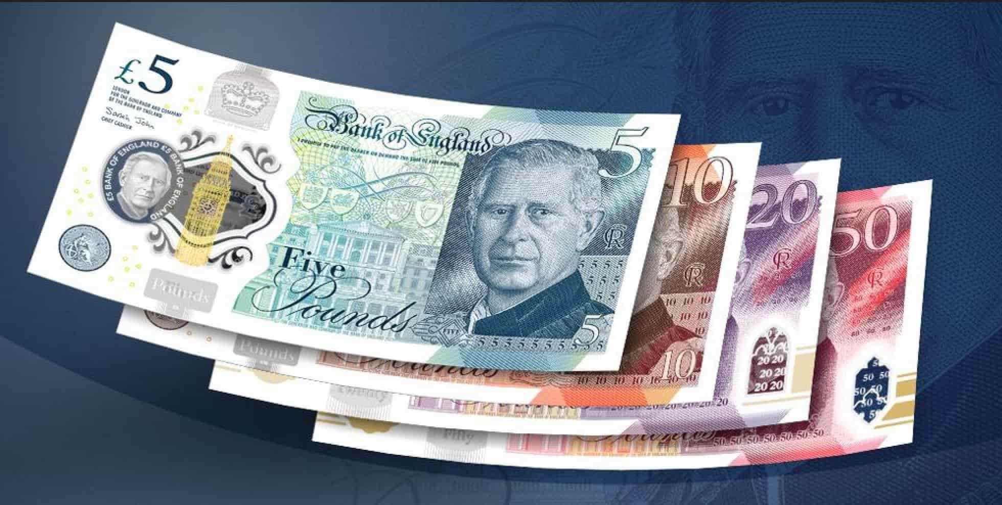 Banco de Inglaterra revela la imagen del rey Carlos III en nuevos billetes