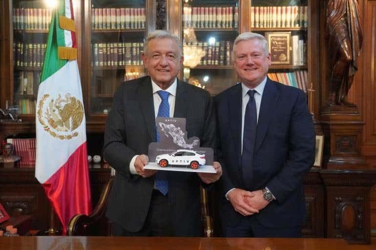 Presidente recibe a comitiva de Aptiv; darán continuidad a inversiones en el país